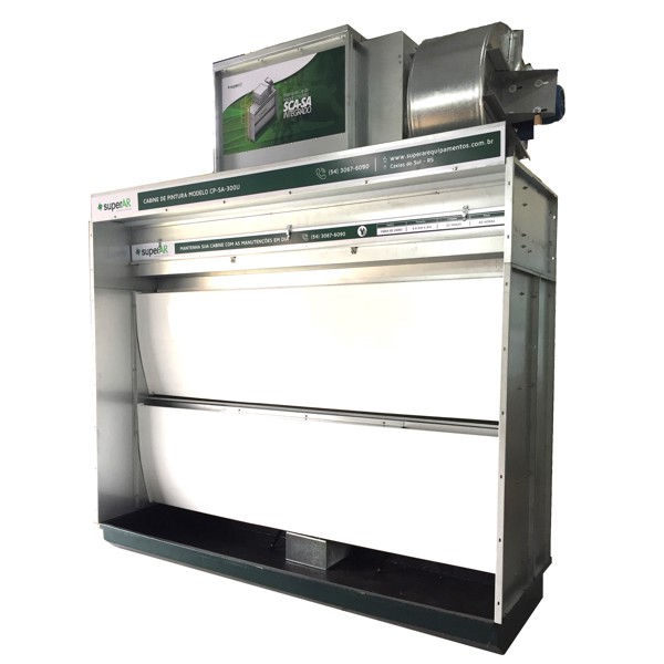 Cabine com sistema de carvão Ativado 1