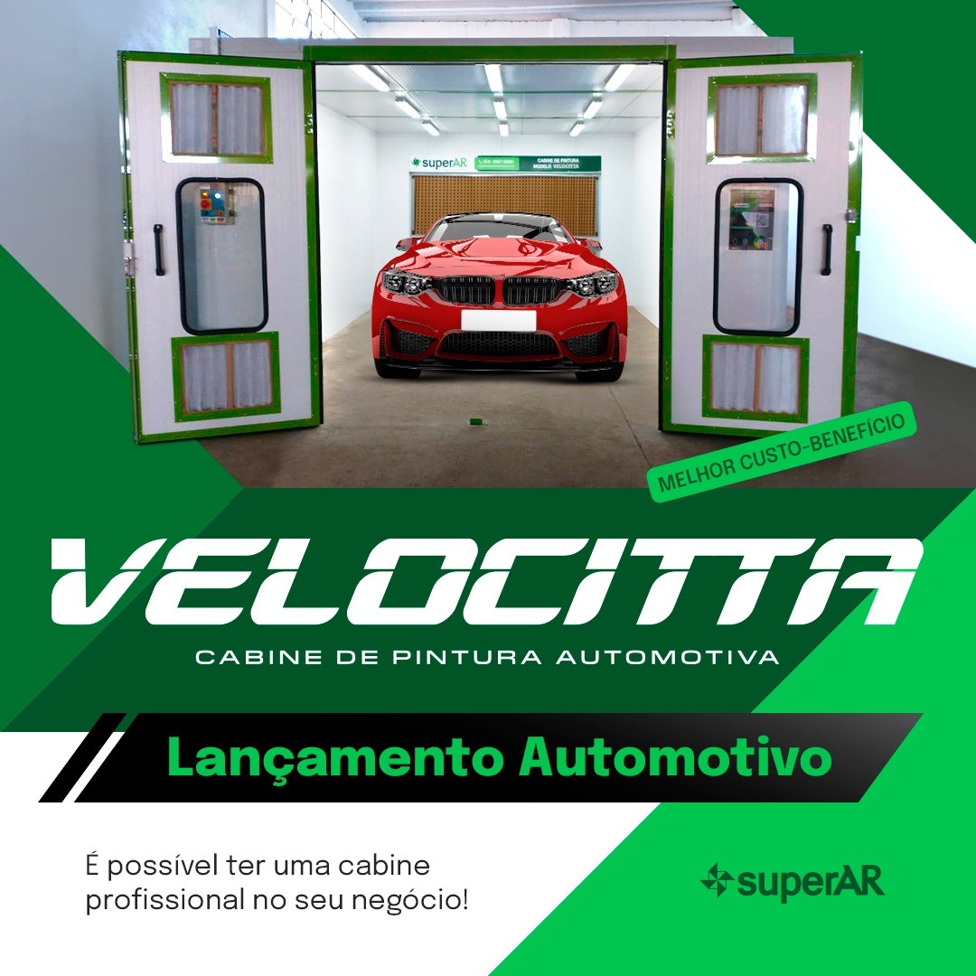 Cabine de pintura automotiva