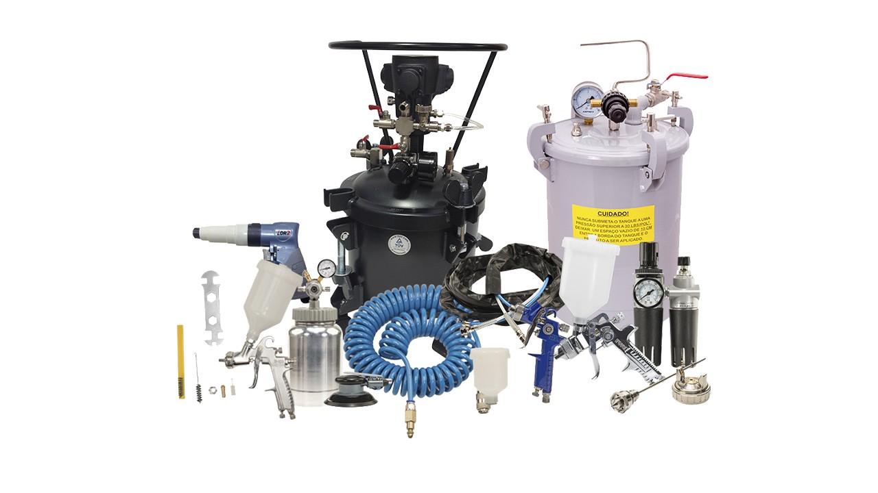 conjunto de ferramentas pneumaticas superar